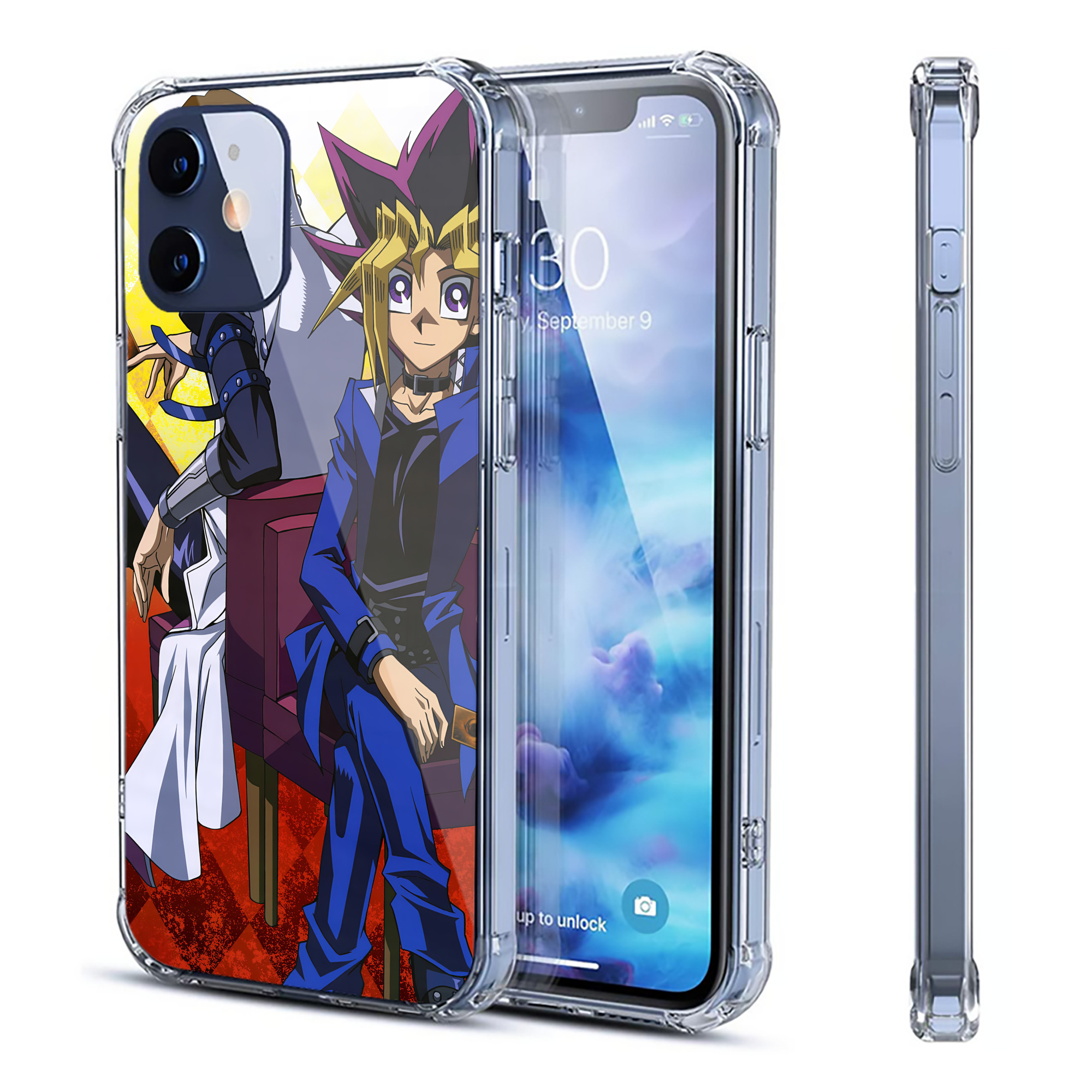 （画像用） 遊☆戯☆王 Yu-Gi-Oh! 【iPhone 12シリーズ対応】透明スマホケース（クリアソフトケース）